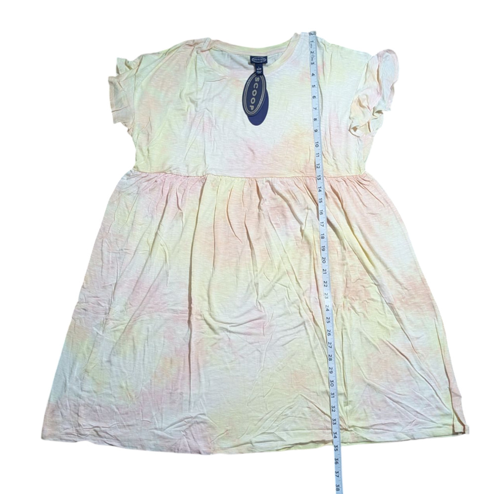 Scoop women's flutter dress size 12- 14 LG summer outfit Pink